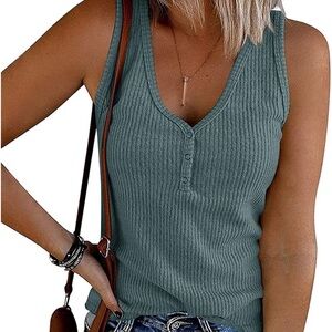 Tank top teal size medium new with tags